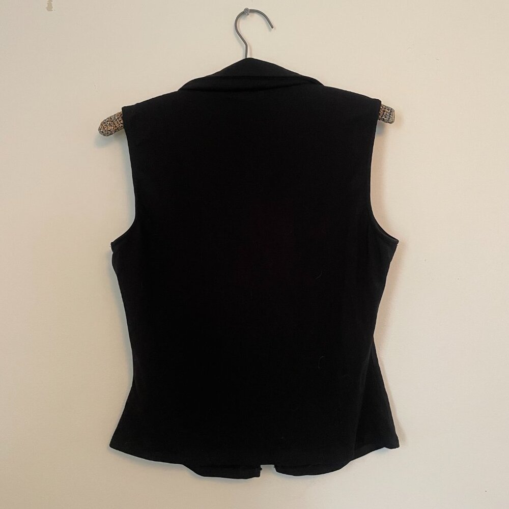 Reformation Button Front Knit Collared Sleeveless… - image 3